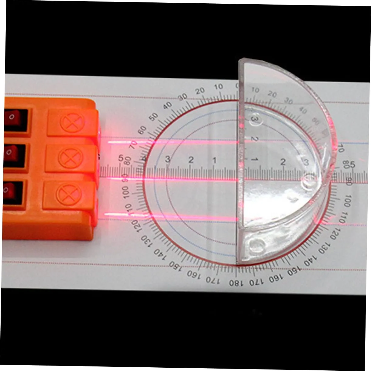 1 Set Physics Optical Experiment Set Multi Function Reflector Refraction Prism Convex Lens Concave Mirror Three Light Source Apparatus for Educational Science Demonstrations
