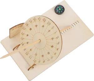 1 Set Sundial Clock Model DIY Assembly for Educational Science Experiment Teaches Estimation Using Sun Shadows for Outdoor Learning