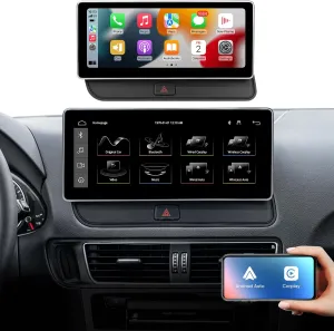 10.25 inch Touchscreen Carplay Android Auto Standalone Unit for Audi Q5 SQ5 (2009-2017) with Concert Symphony System Car Radio Stereo AHD Camera USB Video Playback mirroring