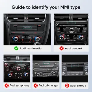 10.25 Touchscreen Wireless Carplay Android Auto for Audi B8 B8.5 A4 S4 A5 S5 RS4 RS5 2009-2016 with Multimedia Car Radio Stereo Support Factory Camera USB Video Playback Mirroring