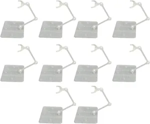 10PCS Action Figure Stand,Adjustable Assembly Action Figure Display Holder Base Acrylic Figure Base for Anime Figures