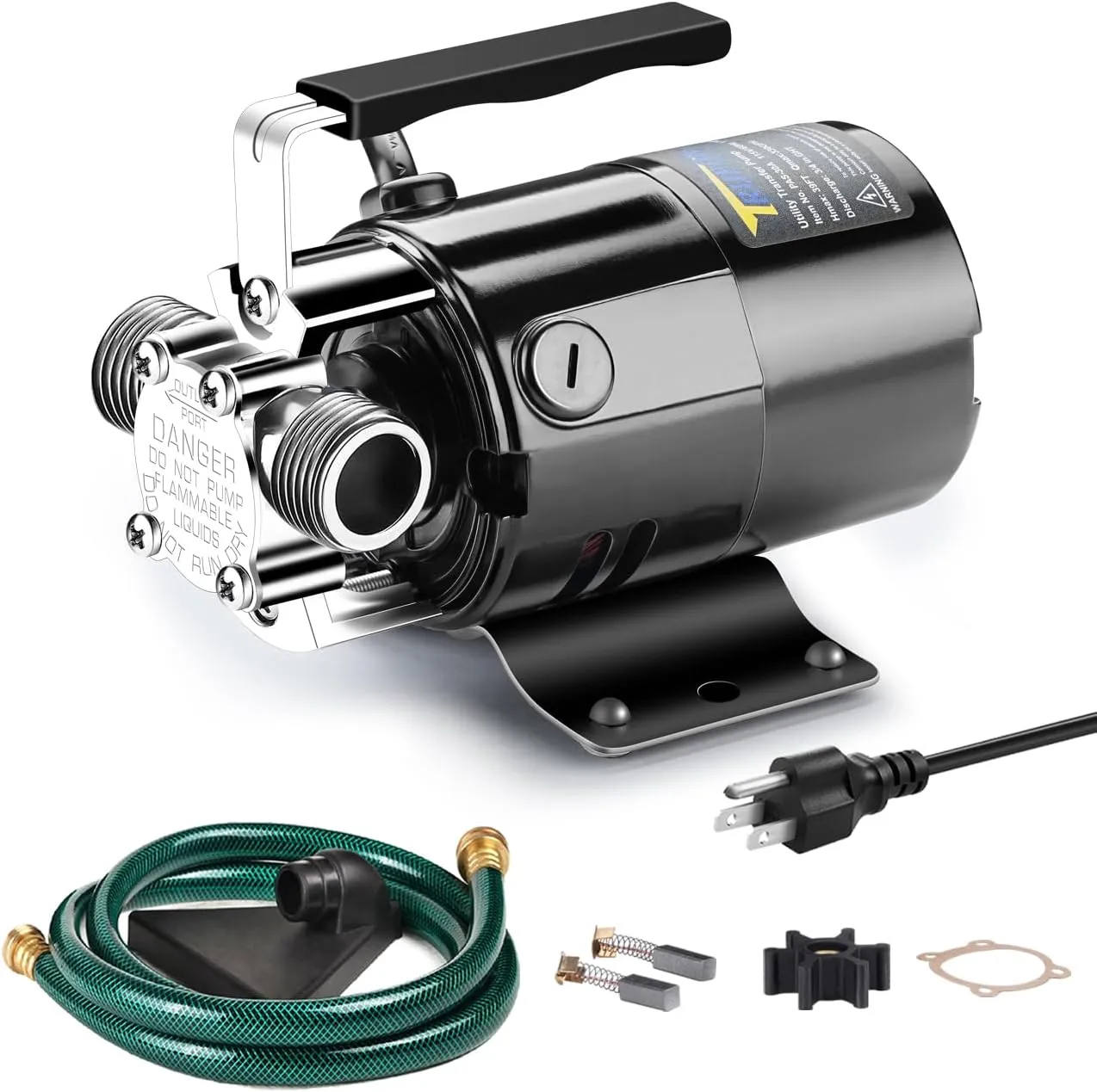 1/10HP 330GPH 115-Volt Mini Portable Electric Utility Sump Transfer Water Pump with Water Hose Kit