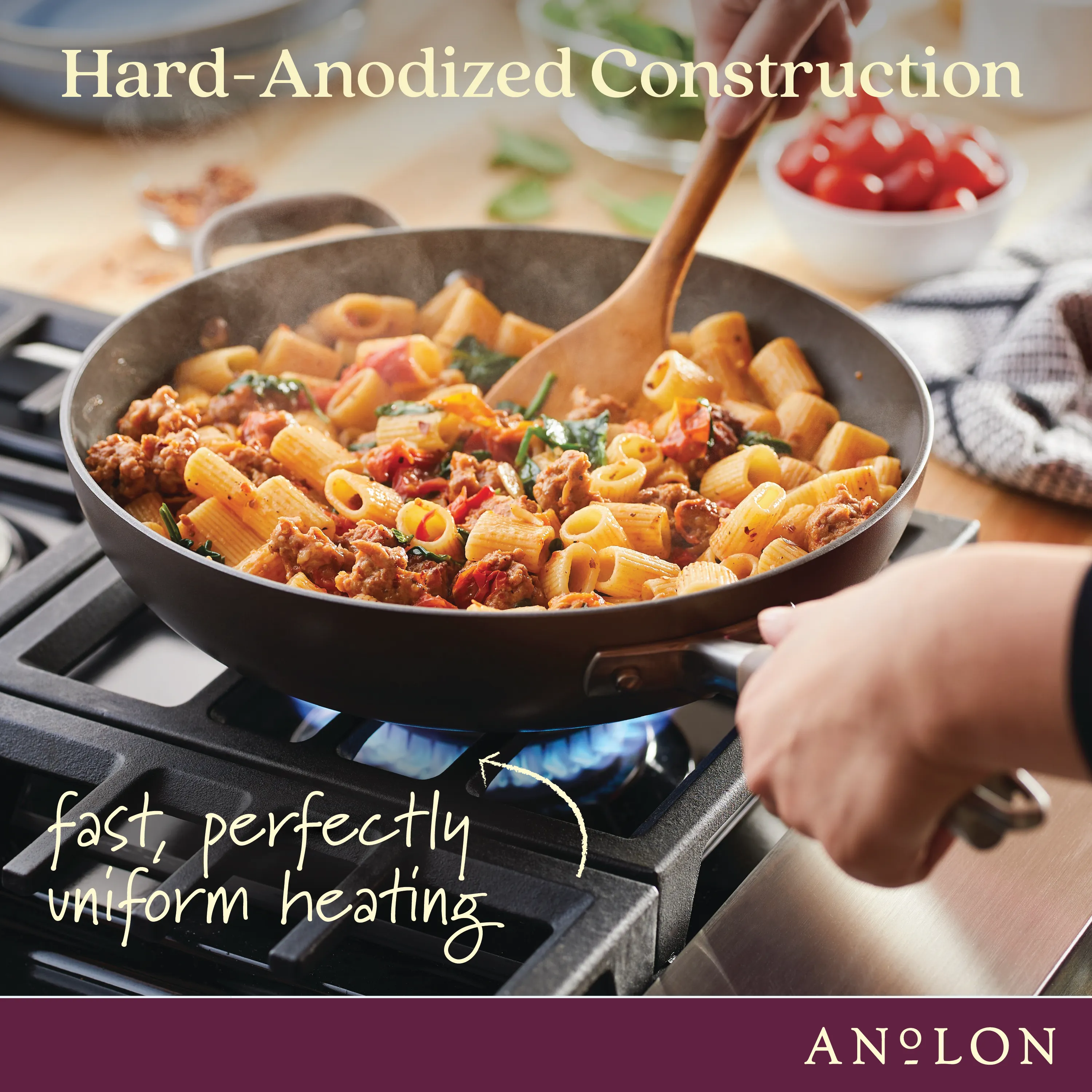 12-Inch Hard Anodized Nonstick Ultimate Pan with Lid