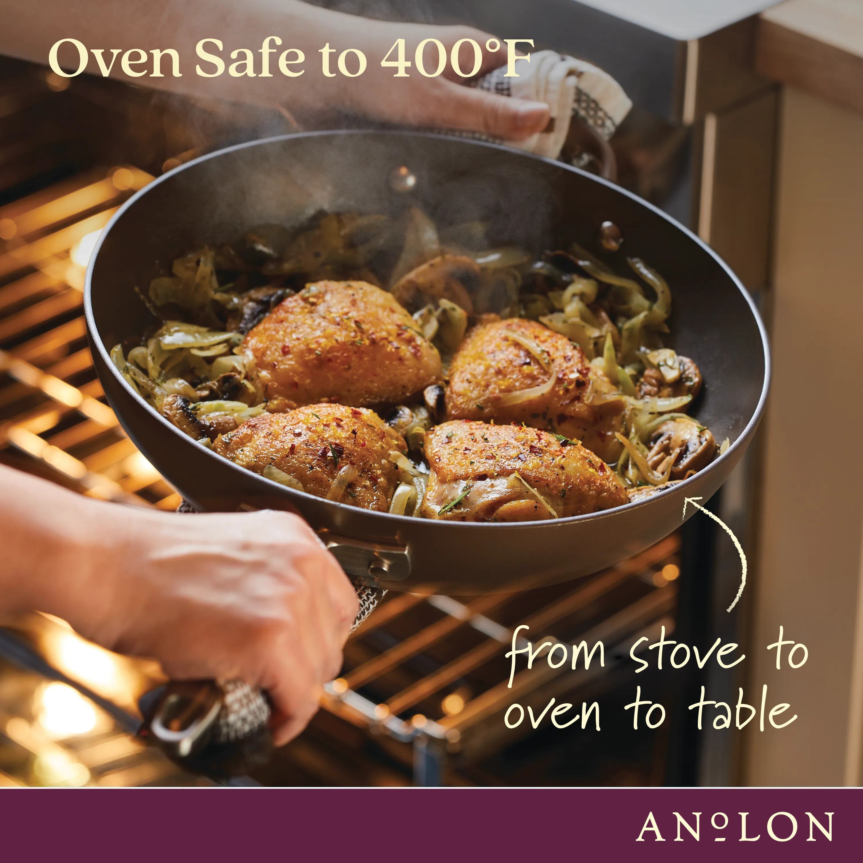 12-Inch Hard Anodized Nonstick Ultimate Pan with Lid