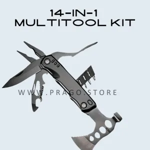 14 in 1 Multitool kit for camping and hiking Military Grade PS223