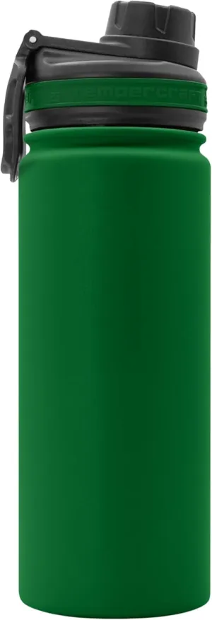 18 oz Vacuum Insulated Sport Bottle | Custom Laser Engraved Options | Stainless Steel, Double-Walled, Wide Mouth