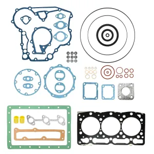 1E043-99350 D1105 Gasket Kit Cylinder Head EX-Manifold Water Flange Gasket Compatible with Kubota D1105T Engine B2410HSDB Tractor FZ2400 Front Mower Replaces 16226-99364 4183637
