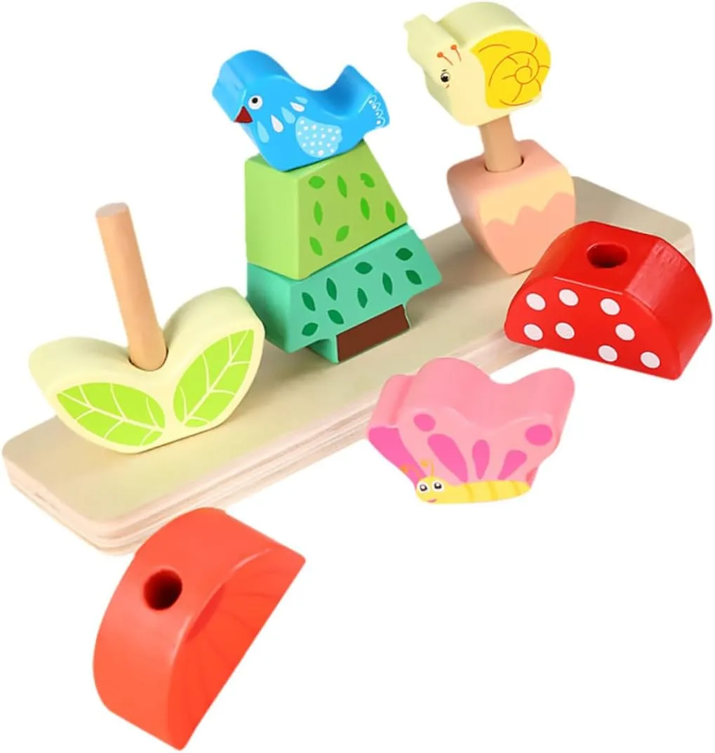 1Set Colorful Building Blocks for Early Education Puzzle Safe for Creative Play and Learning Preschoolers