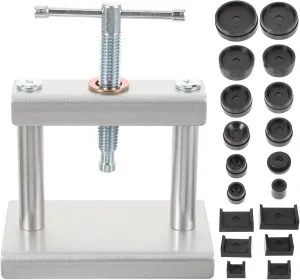 1set Watch Press Tool with Molds Efficient Back Cover Closer Fitting for Watch Repair and Battery Replacement Versatile and Non-Scratching Design