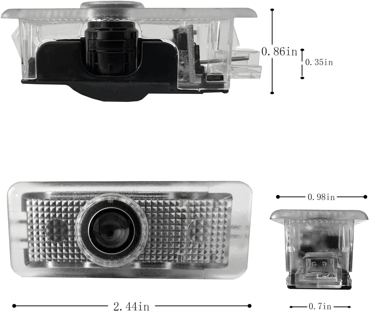 2 Pcs Non-Fading MB Door Light Logo, Projector Welcome Lamp Door Light Puddle lights Kit Compatible with Accessories CLA45 CLA250 E200 E400 C200 COUPE CLS45 CLS300 CLS350 CLS400 (CLA/CLS/C/E Coupe)