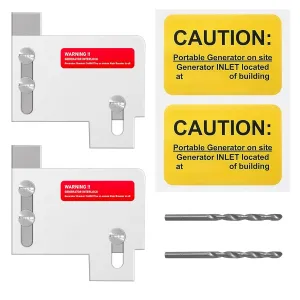 2 Set Generator Interlock Kit Compatible with Eaton Cutler Hammer Horizontal Main Only CH Series & TAN Breaker 150 or 200 amp Panels,1 1/2 Inch spacing Between Main and Branch Breaker (2)