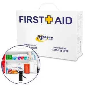 2 Shelf First Aid Kit Osha Fill W/Logo