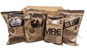 2024 MREs (Meals Ready-to-Eat) Genuine U.S. Military Surplus Assorted Flavor (4-Pack), Emergency Meals, Military Grade, Hunting, Camping, Fishing, Prepper supplies and Survivalism ready……