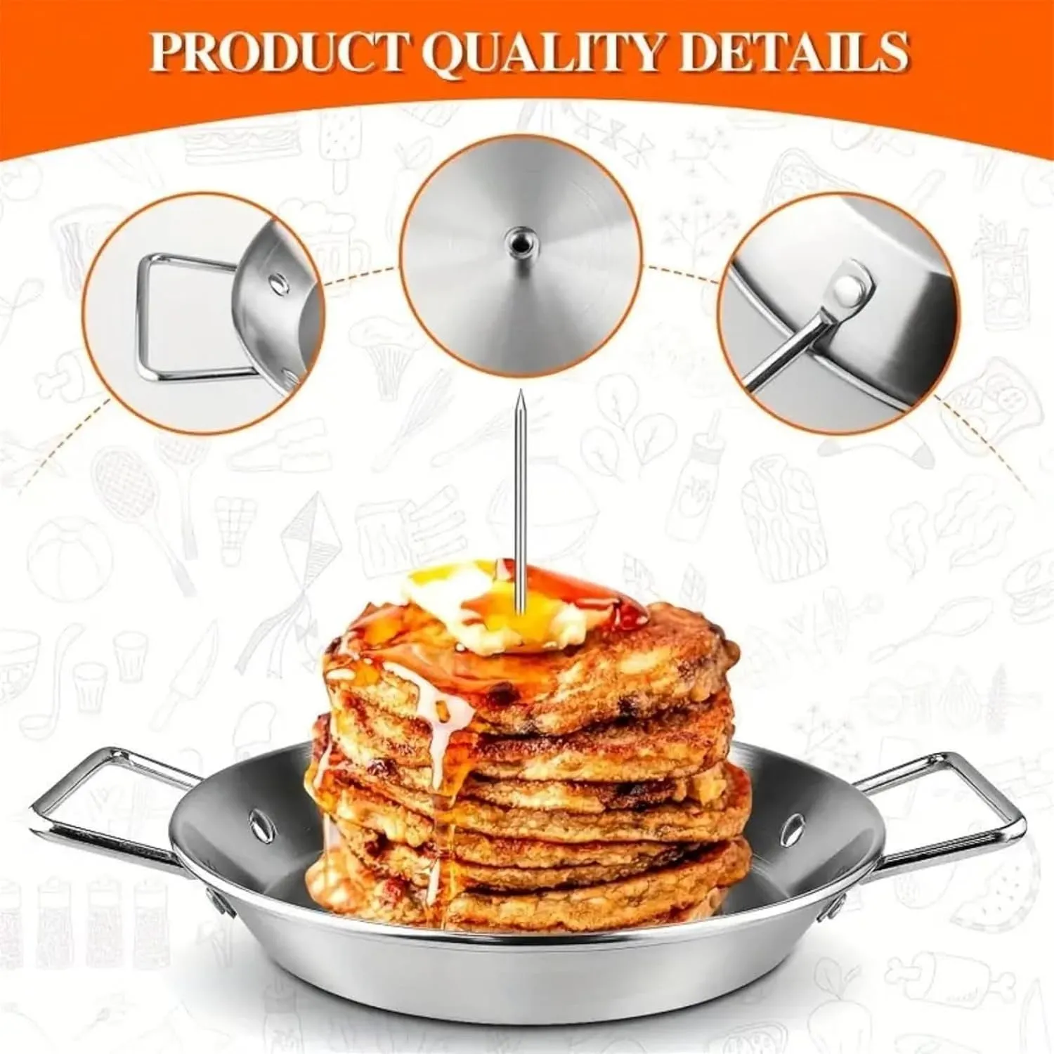 2024 New Gyro Pan with Skewer, Stainless Steel Vertical Skewer Pan, Gyro Cooking Plate, Gyro Pan with Skewer for Oven, For 𝙏𝙖𝙘𝙤𝙨 𝘼𝙡 𝙋𝙖𝙨𝙩𝙤𝙧, 𝙎𝙝𝙖𝙬𝙖𝙧𝙢𝙖 𝙆𝙚𝙗𝙖𝙗𝙨 BBQ Dishes (9in), 1