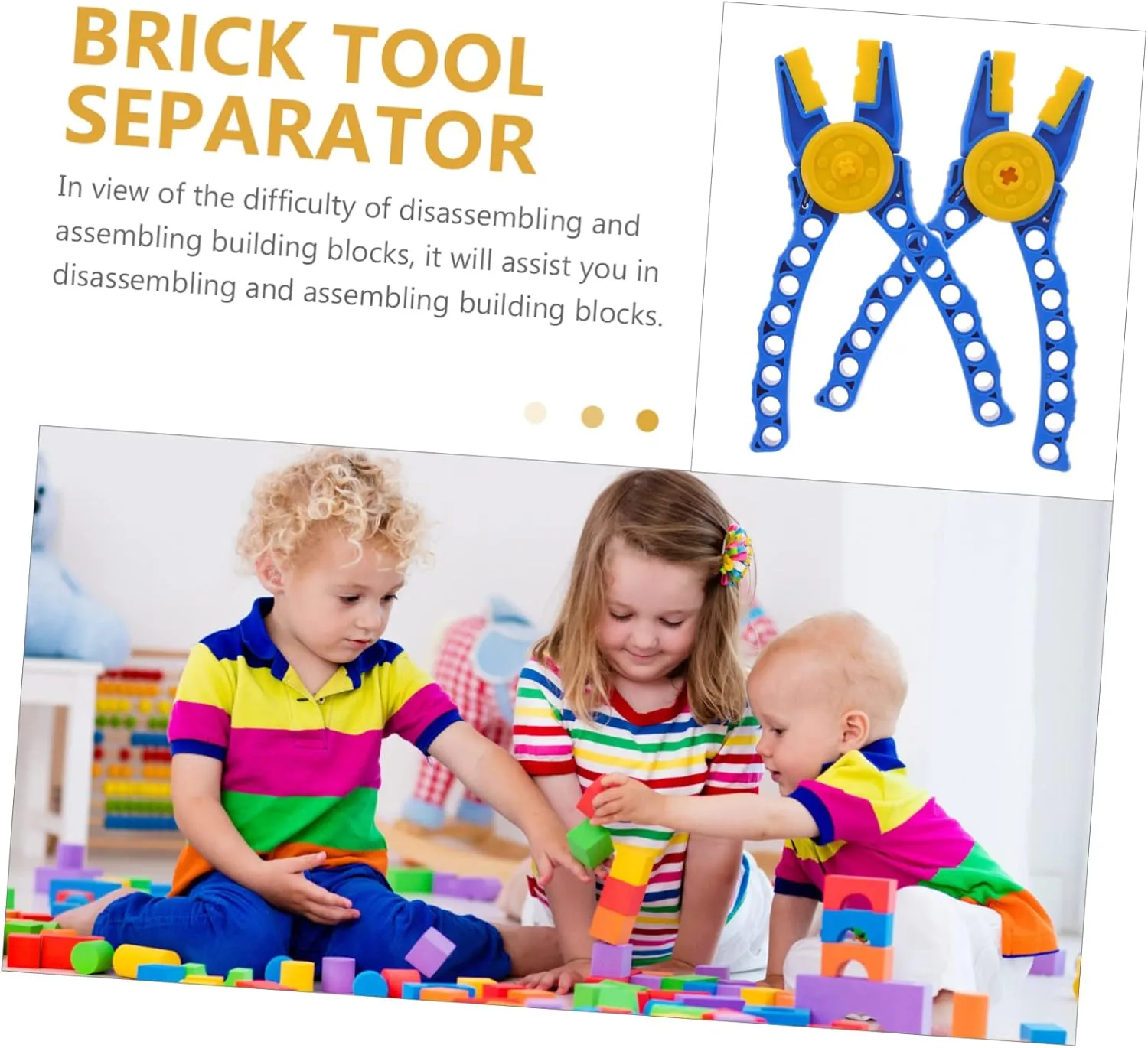 2pcs Building Block Remover Separator for Brick Block Pliers Toys Building Block kit Axel Separator Tool Brick Separator Tool Toys Building Brick Part abs Multifunction Child
