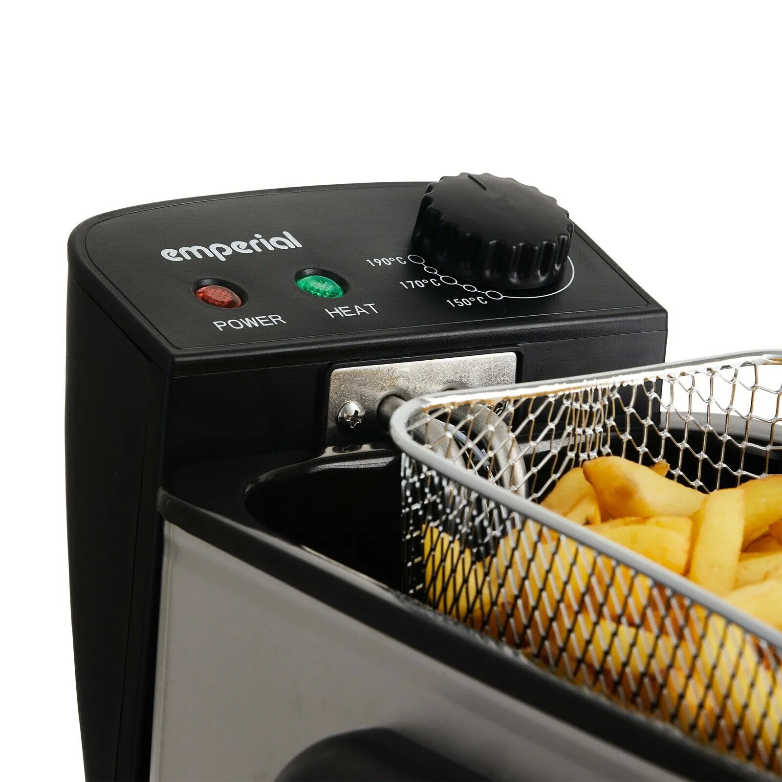 3L Deep Fat Fryer Basket Oil Fry Stainless Steel Electric Fry Pan 2000W Temperature Control