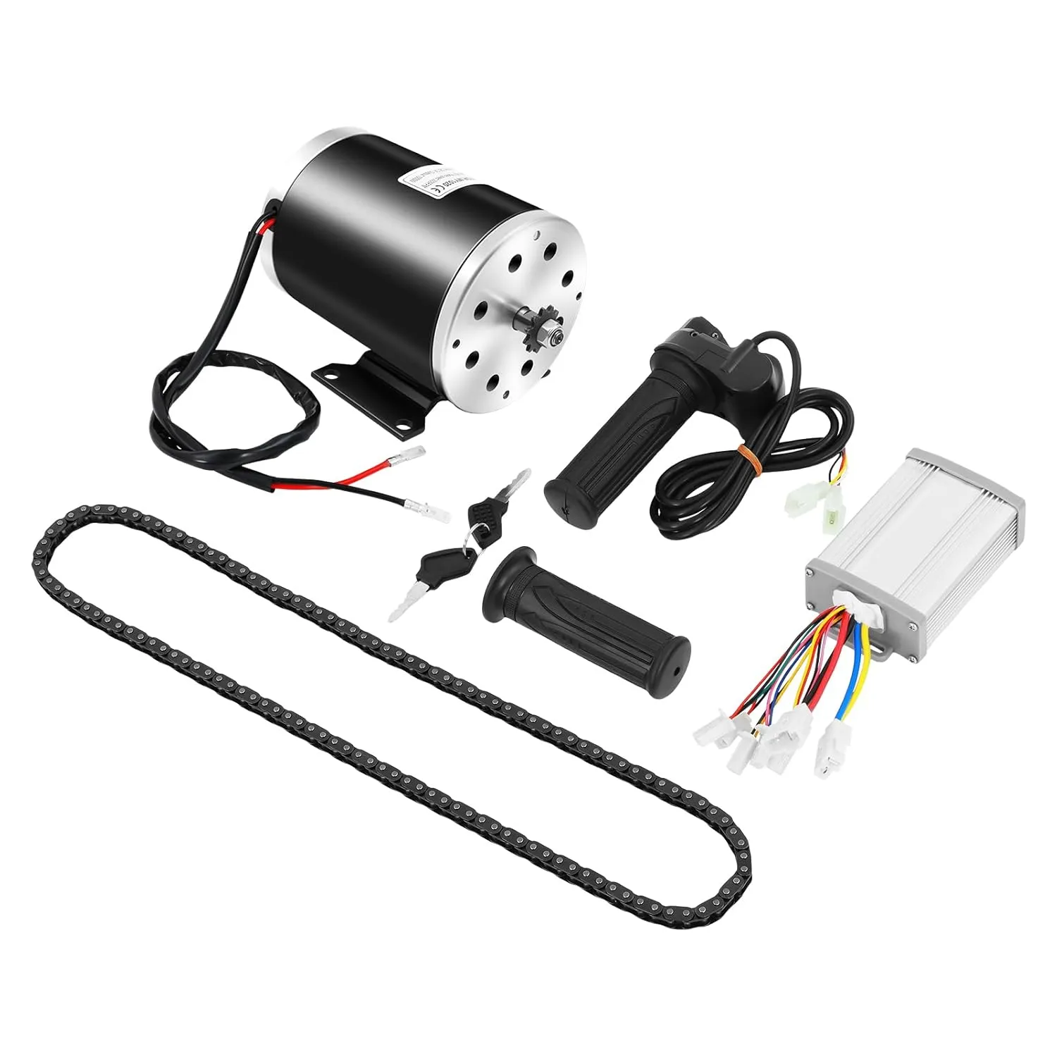48V 1000W Bicycle Motor Kit, Upgrade Brush Electric Motor for Bike, 3 Speed Gears, T8F, MY1020, LK-07, for Scooters Beach Bikes Mall Karts