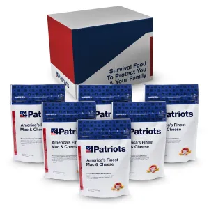 4Patriots Mac & Cheese Case Pack: Tasty Survival Pasta Designed to Last 25 Years - 24 Servings