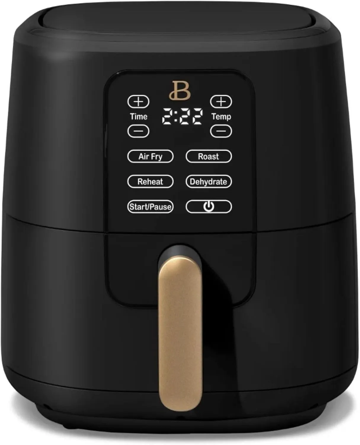 6 Qt Air Fryer With Turbocrisp Technology And Touch-Activated Display, Black By Drew Barrymore, Adjustable Temperature Ranges