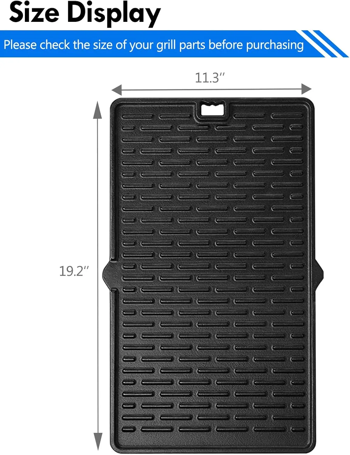 7404 Griddle Replacement Parts for Weber Summit 400 600 Series Cast Iron Reversible Grill Griddle Pan S-470 S-670 E-470 E-670 E-420 E-450 Summit Gold A/B/D A6/B6/C4/D4/D6 Flat Top Griddle Insert