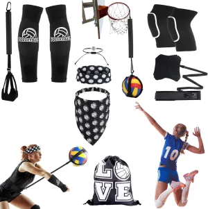 8 Pcs Volleyball Training Equipment Aid Kit, Volleyball Spike Trainer Gear Gifts Bags for Beginners Coaching Supplies