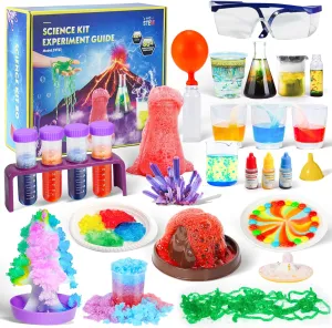 80  Science Experiment Kit for Kids Ages 5-6-7-8, STEM Learning and Educational Toys, First Science Kit for Boys Girl Birthday Gifts