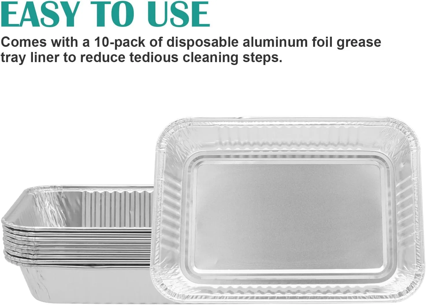 91354 Grease Tray with 6415 Aluminum Foil Liner for Weber Spirit 310 & 320 Series(2009-2012), Catch Pan Replacement for Weber Spirit with Front-Mounted Control Panel 3 Burner Grills