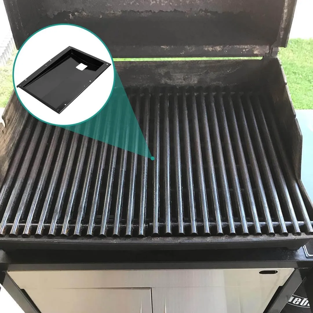 91354 Grease Tray with 6415 Aluminum Foil Liner for Weber Spirit 310 & 320 Series(2009-2012), Catch Pan Replacement for Weber Spirit with Front-Mounted Control Panel 3 Burner Grills