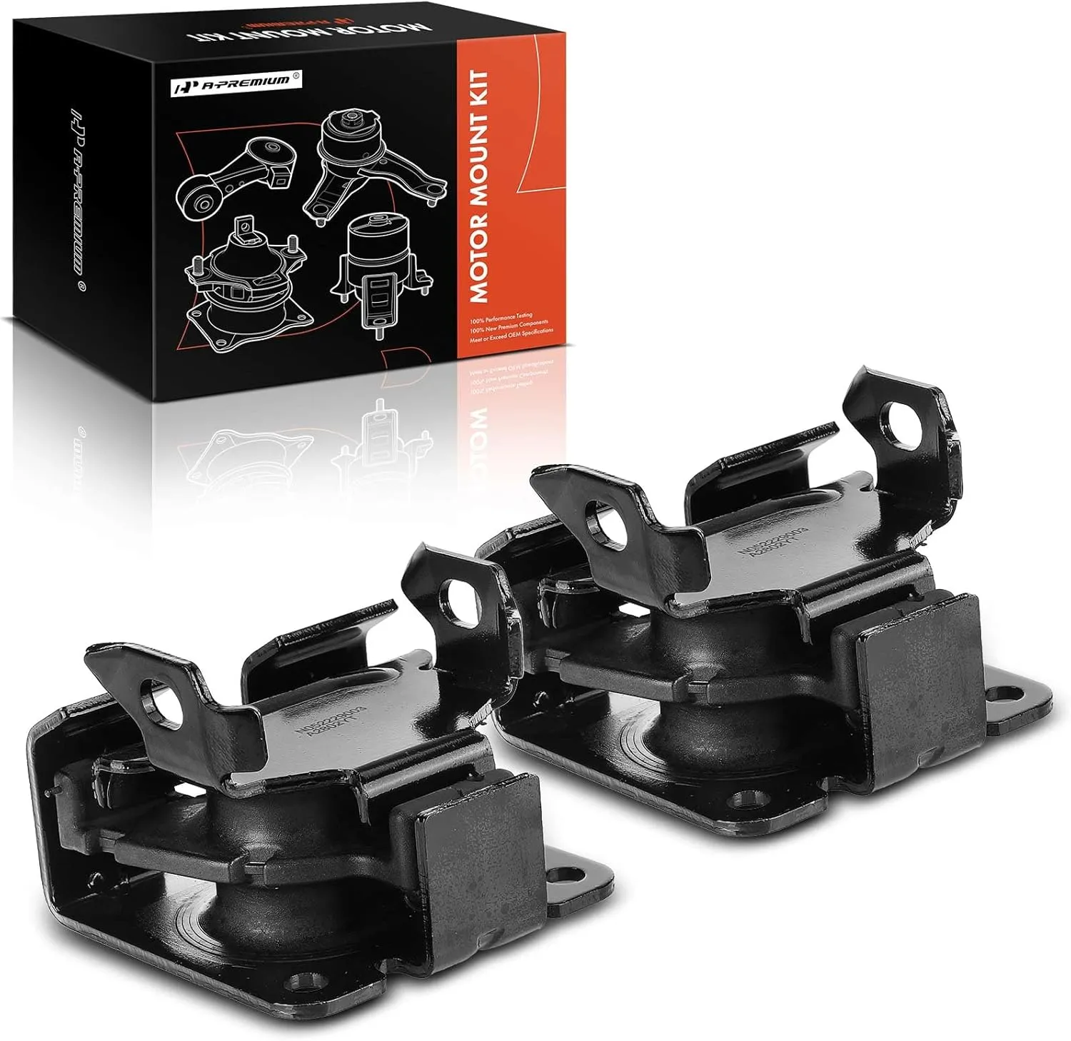 A-Premium 2PCS Front Left Right Engine Motor Mount Set Compatible with Chevrolet Blazer 1996-2005, S10 1996-2004 & GMC Jimmy, Sonoma & Isuzu Hombre & Oldsmobile Bravada, V6 4.3L