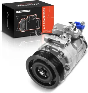 A-Premium A/C Compressor with Clutch Compatible with Audi Q7 3.6L 2007-2010, Volkswagen Touareg 3.2L 3.6L 2006-2017