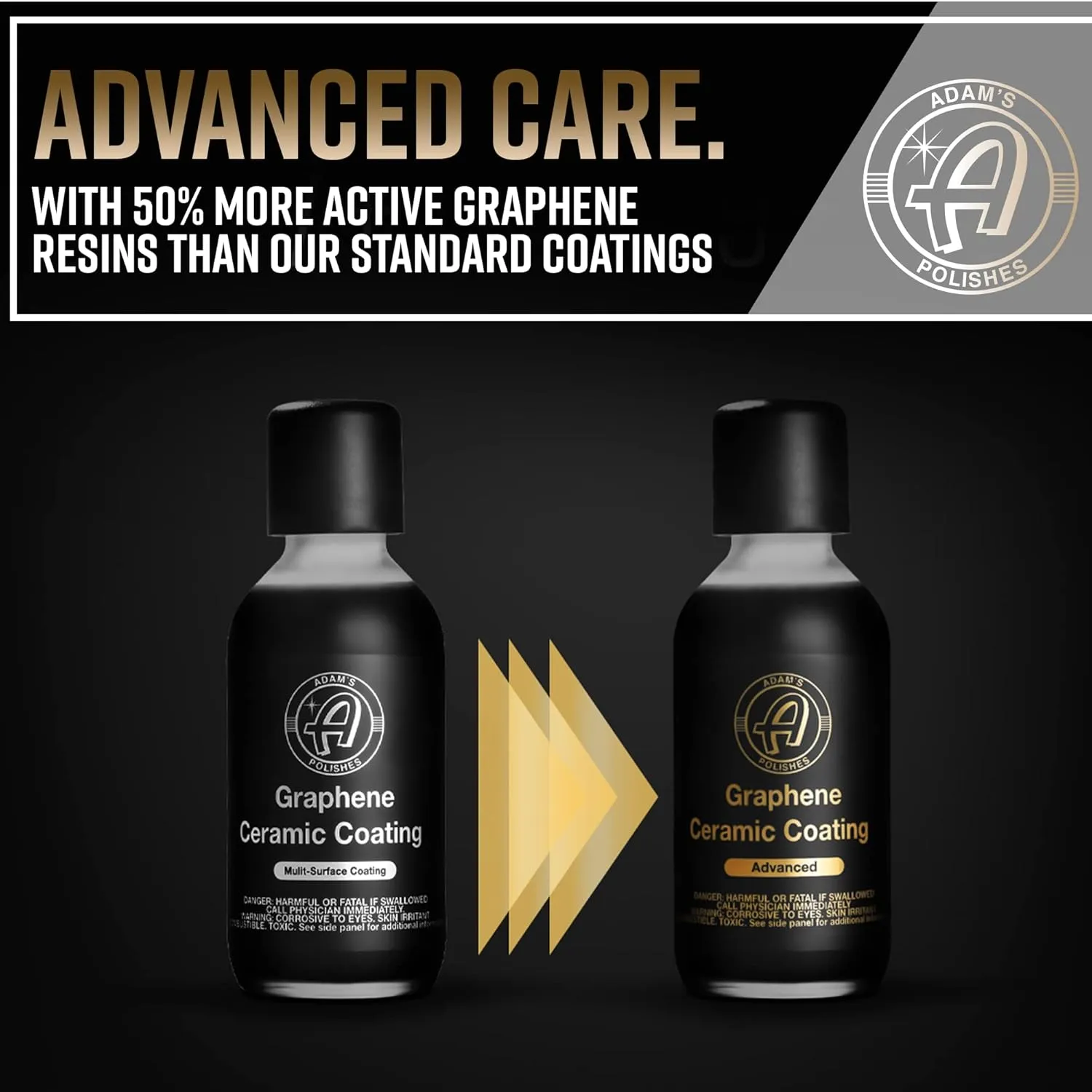 Adam's Advanced Graphene Ceramic Coating (Standard Kit) - 10H Graphene Coating for Auto Detailing, 9  Years of Car Protection & Patented UV Technology