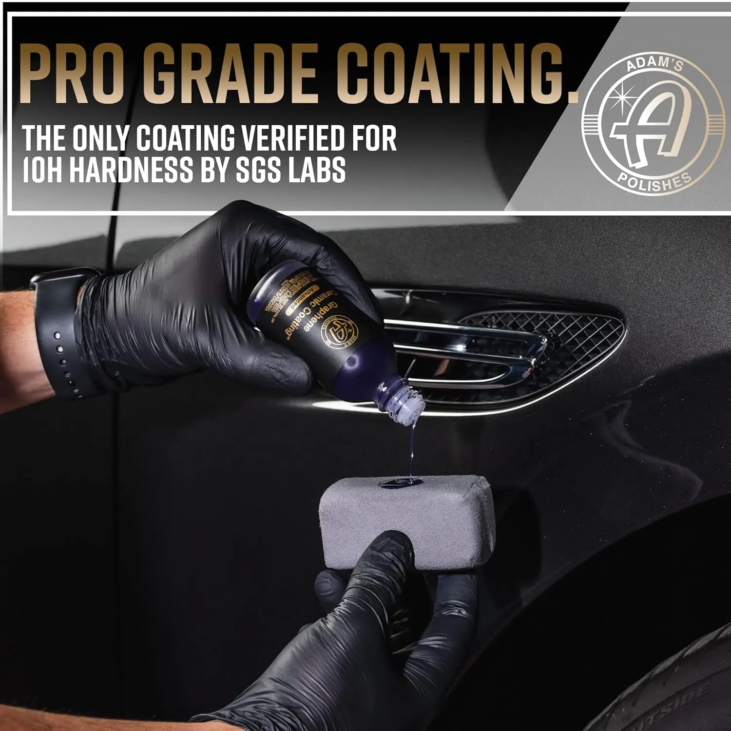 Adam's Advanced Graphene Ceramic Coating (Standard Kit) - 10H Graphene Coating for Auto Detailing, 9  Years of Car Protection & Patented UV Technology