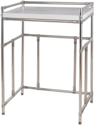Adjustable Height Dryer Stand - Sturdy Stainless Steel Over Washing Machine Storage Rack Unit, Portable Stacking Kit for Washing Machine and Tumble Dryer - Max Load 300KG ()