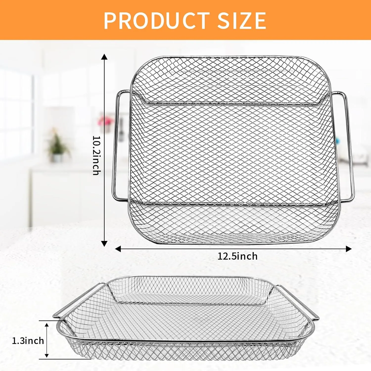 Air Fryer Replacement Parts for Emeril Lagasse Everyday 360 26 QT Extra Large Air Fryer, 12.5''×10'' Steel Air Fryer Accessories Wire Rack