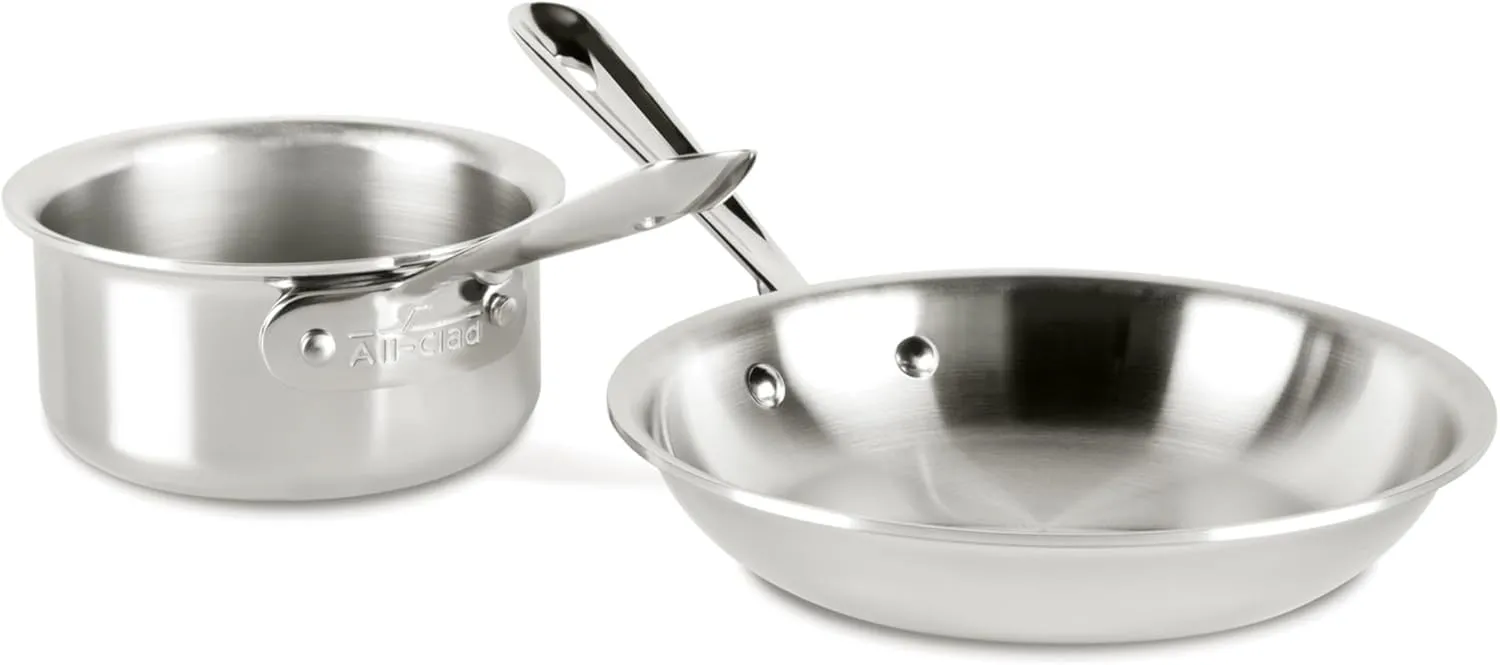 All-Clad - 4108201S All-Clad Kitchen Helper Fry Sauce pan, 8 inch and 1 quart, Steel