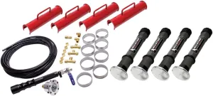 Allstar Performance Air Jacks Complete Kit 4pcs 15.25in w/Dirt Foot
