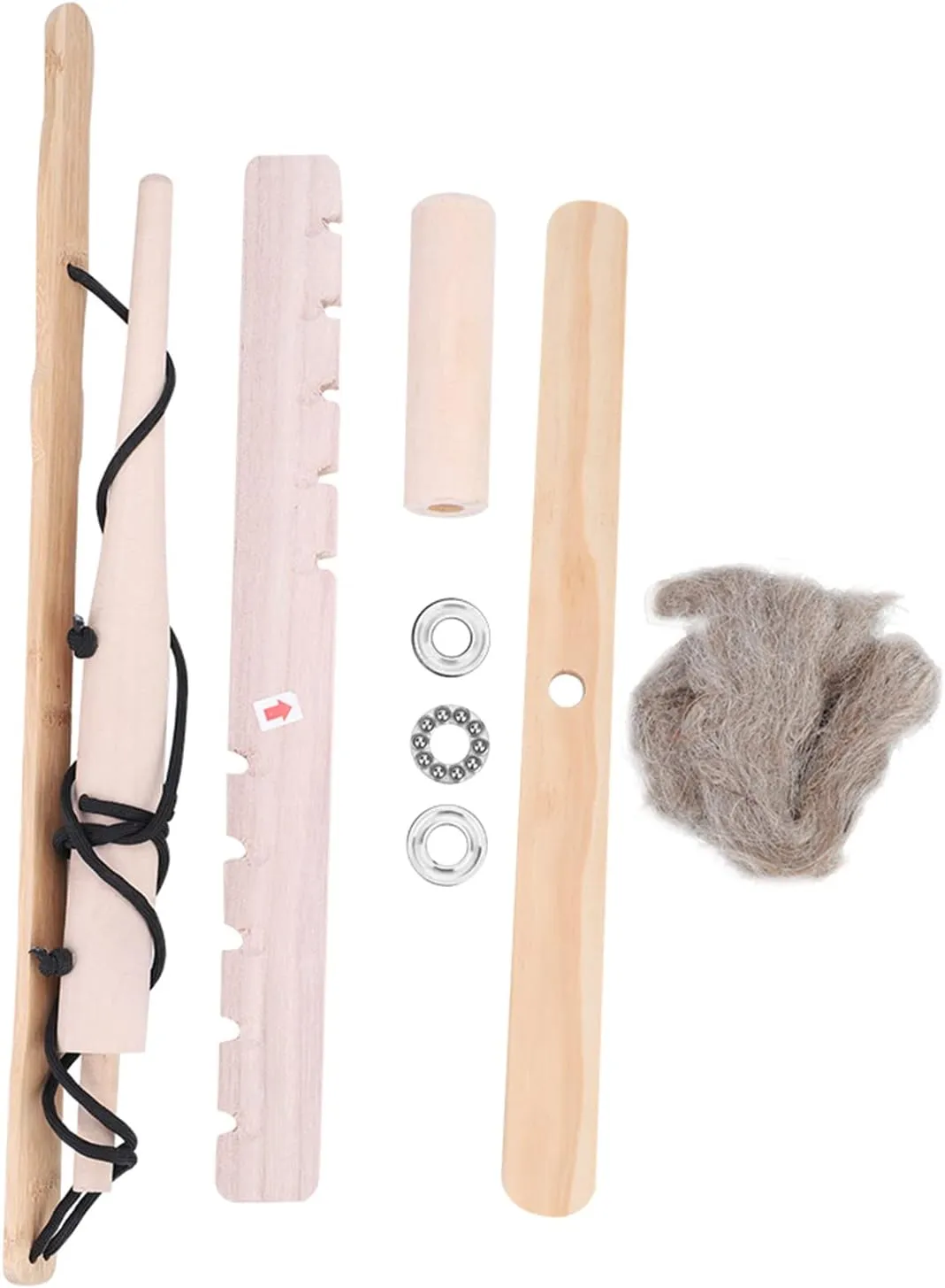 Alomejor Survival Wood Drilling Fire Making Tool, Long Service Life, Handle, Easy to Use for Hiking and Exploring