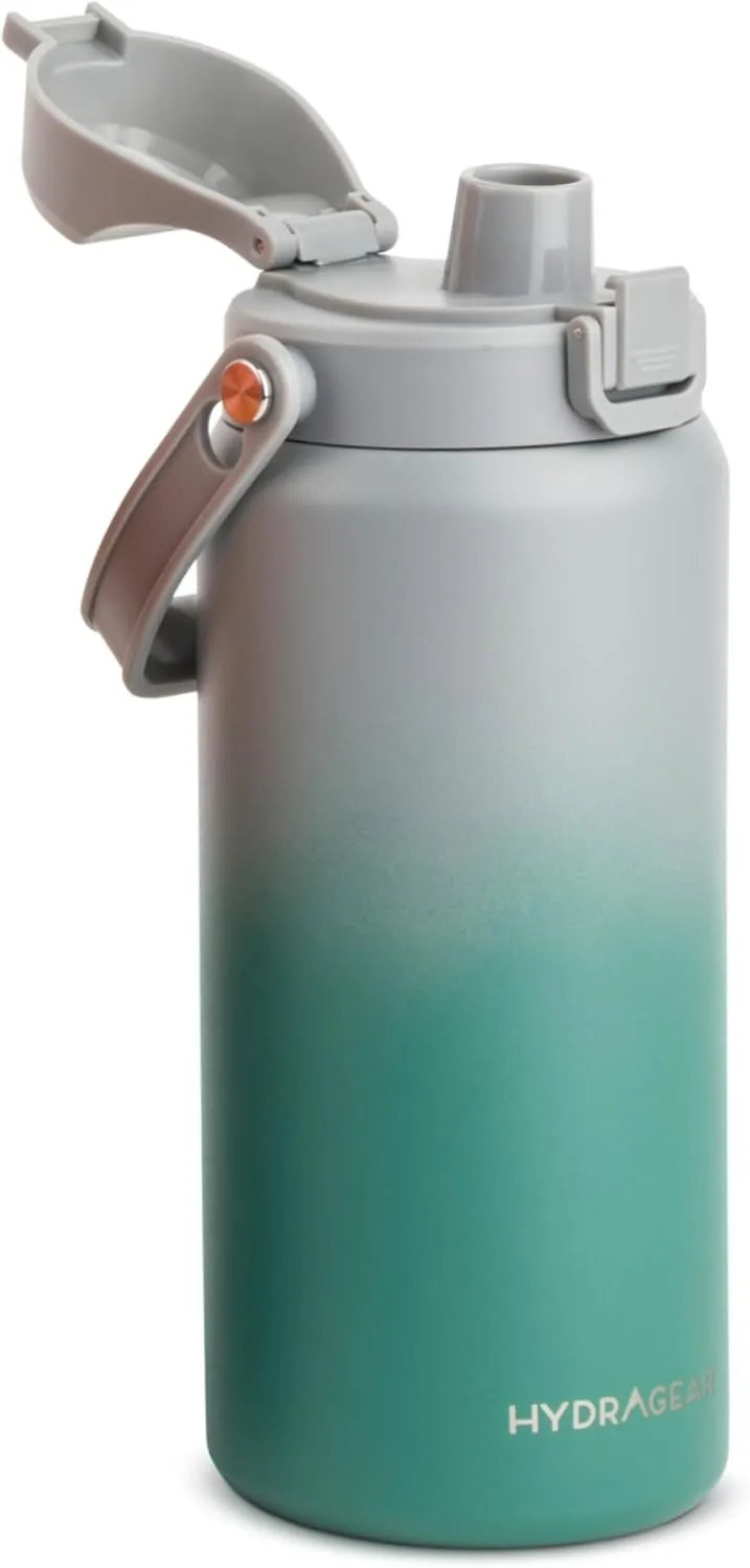 Alpine Insulated Stainless Steel Bottle with Leak-Proof Flip Lid - 40 Oz - Pewter