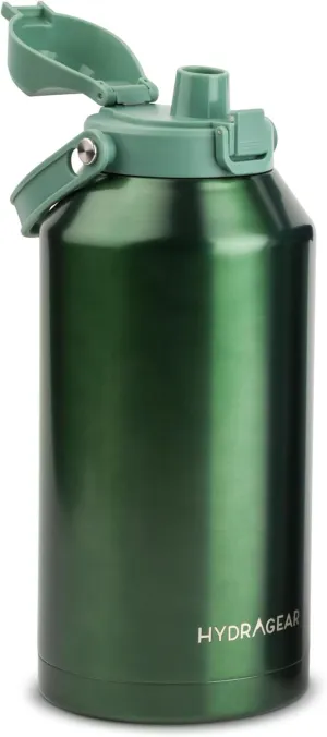 Alpine Insulated Stainless Steel Bottle with Leak-Proof Flip Lid - 80 Oz - Matte Matcha