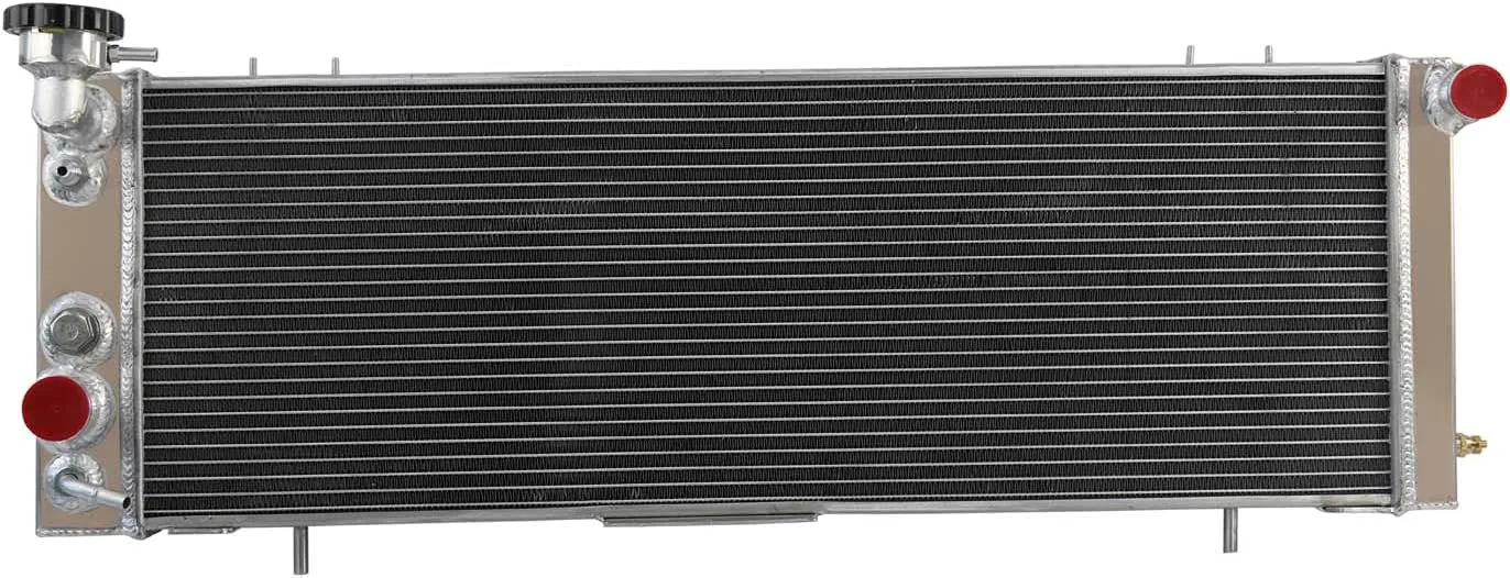 Aluminum Radiator For 1991-2001 92 93 94 95 96 97 98 99 Jeep Cherokee XJ 2.5 L4 4.0 L6 3 Row Radiators Shroud Fan Thermostat Relay