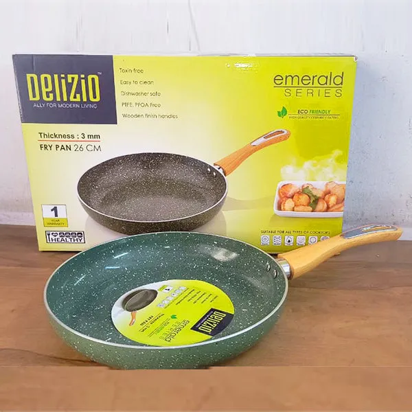 AM3907 Delizio Green Granite Coating Fry Pan 26Cm