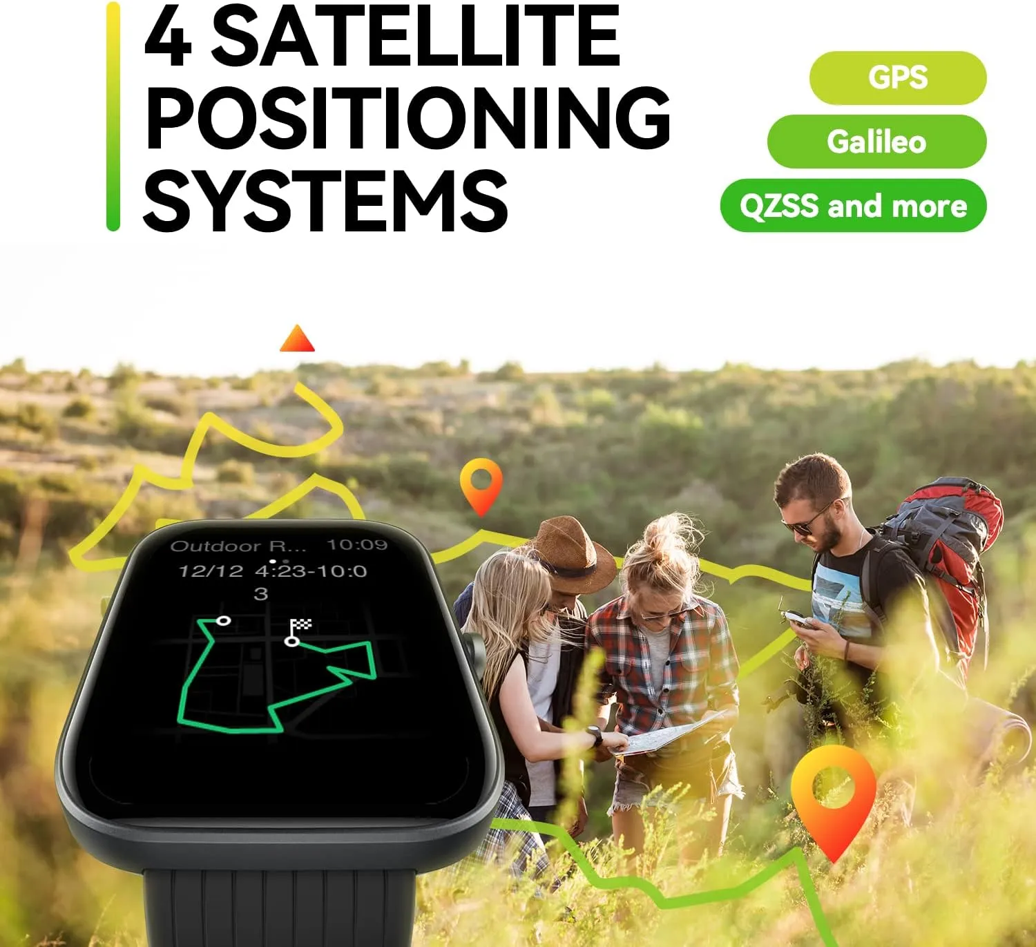 Amazfit Bip 3 Pro Smart Watch for Men, GPS, 14-Day Battery Life, Activity Fitness Tracker with 60  Sports Modes, Water Resistant, Sleep & Heart Rate Monitor, for Android Phone & iPhone, Black