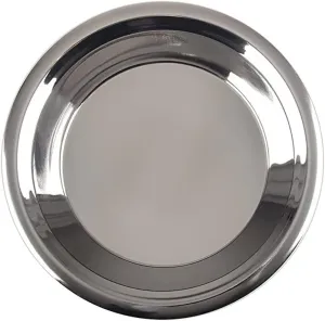 AnNafi Stainless Steel Pie Dish 16 Inch Metal | Indian Parat Parant Pie Plate Dough Maker Atta Mixer Kneader | Deep Kneading Plate Kitchen-Dining Utensils | Tart, Quiche & Pizza Pans