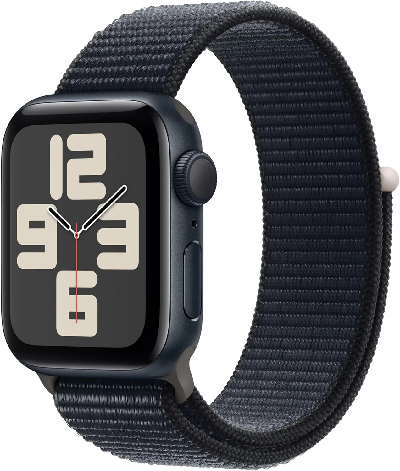 Apple Watch SE (2nd Gen) (GPS, 40mm) - Midnight Aluminum Case with Midnight Sport Loop - One Size (Renewed)