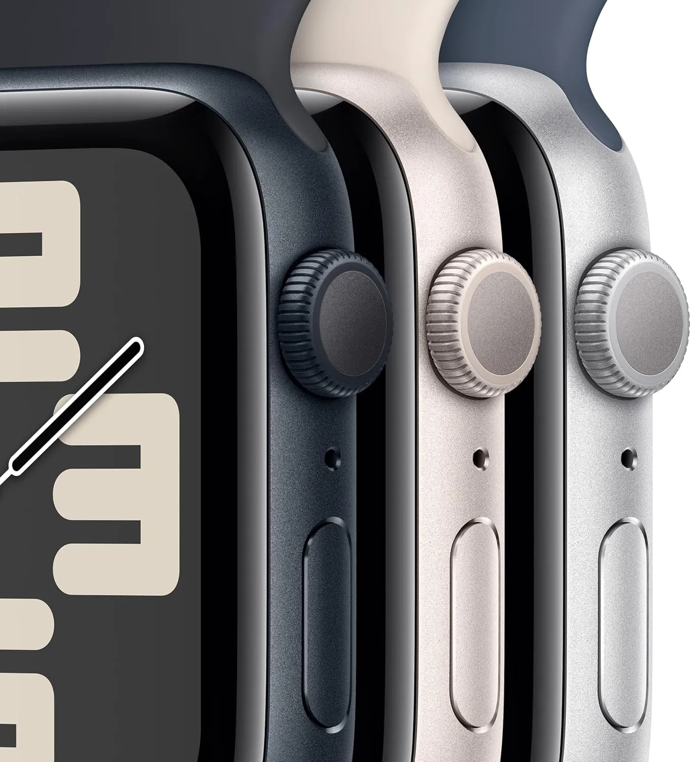 Apple Watch SE (2nd Gen) (GPS, 40mm) Starlight Aluminum Case with Starlight Sport Band, S/M (Renewed)