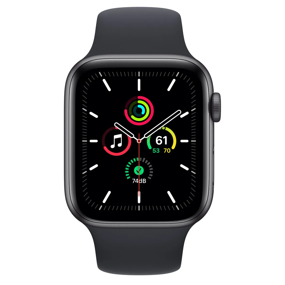 Apple Watch SE, 44mm, GPS, Aluminum (Space Gray)