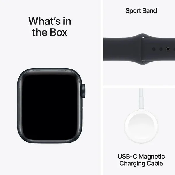 Apple Watch SE GPS 40mm Midnight Aluminium Case with Midnight Sport Band - M/L