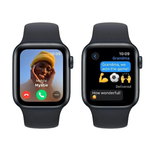 Apple Watch SE GPS 40mm Midnight Aluminium Case with Midnight Sport Band - M/L