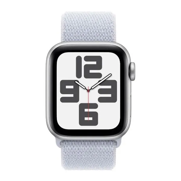 Apple Watch SE GPS   Cellular 44mm Silver Aluminium Case with Blue Cloud Sport Loop
