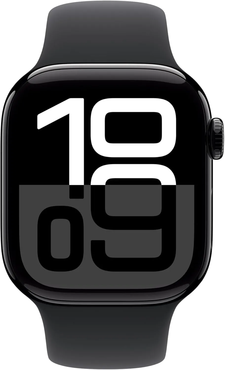 Apple Watch Series 10 [GPS 42mm] with Jet Black Aluminium Case with Black Sport Band - S/M. Fitness Tracker, ECG App, Always-On Retina Display, Water Resistant with AppleCare  (2-Years)